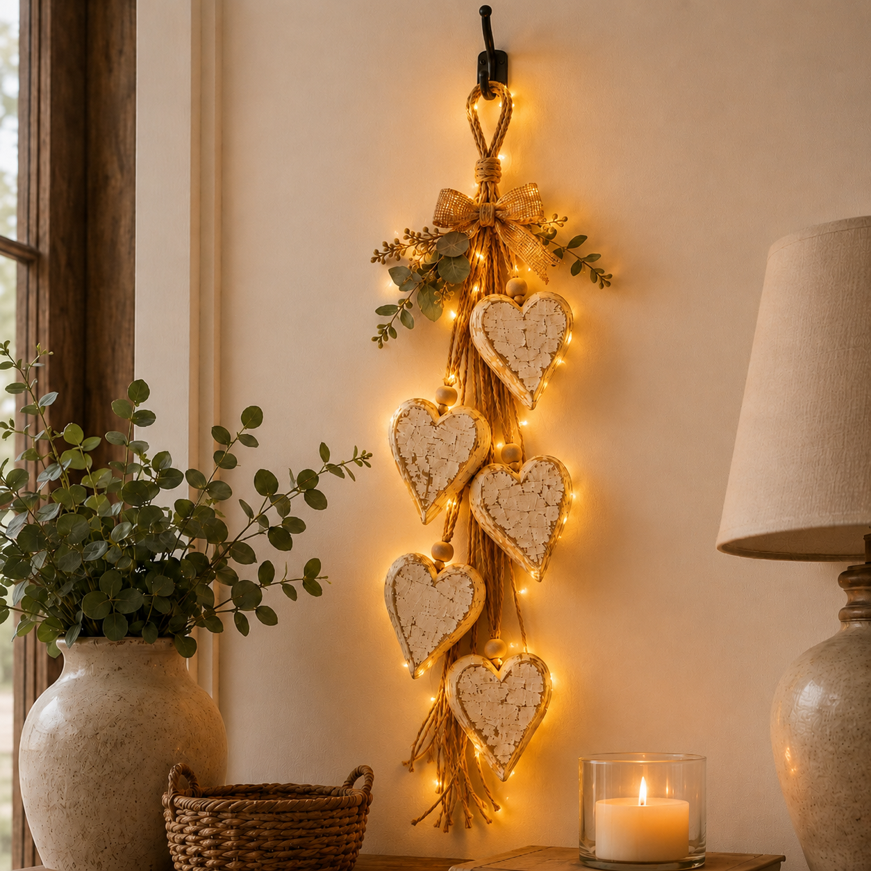 đ¤ Hanging Heart Wall Decor