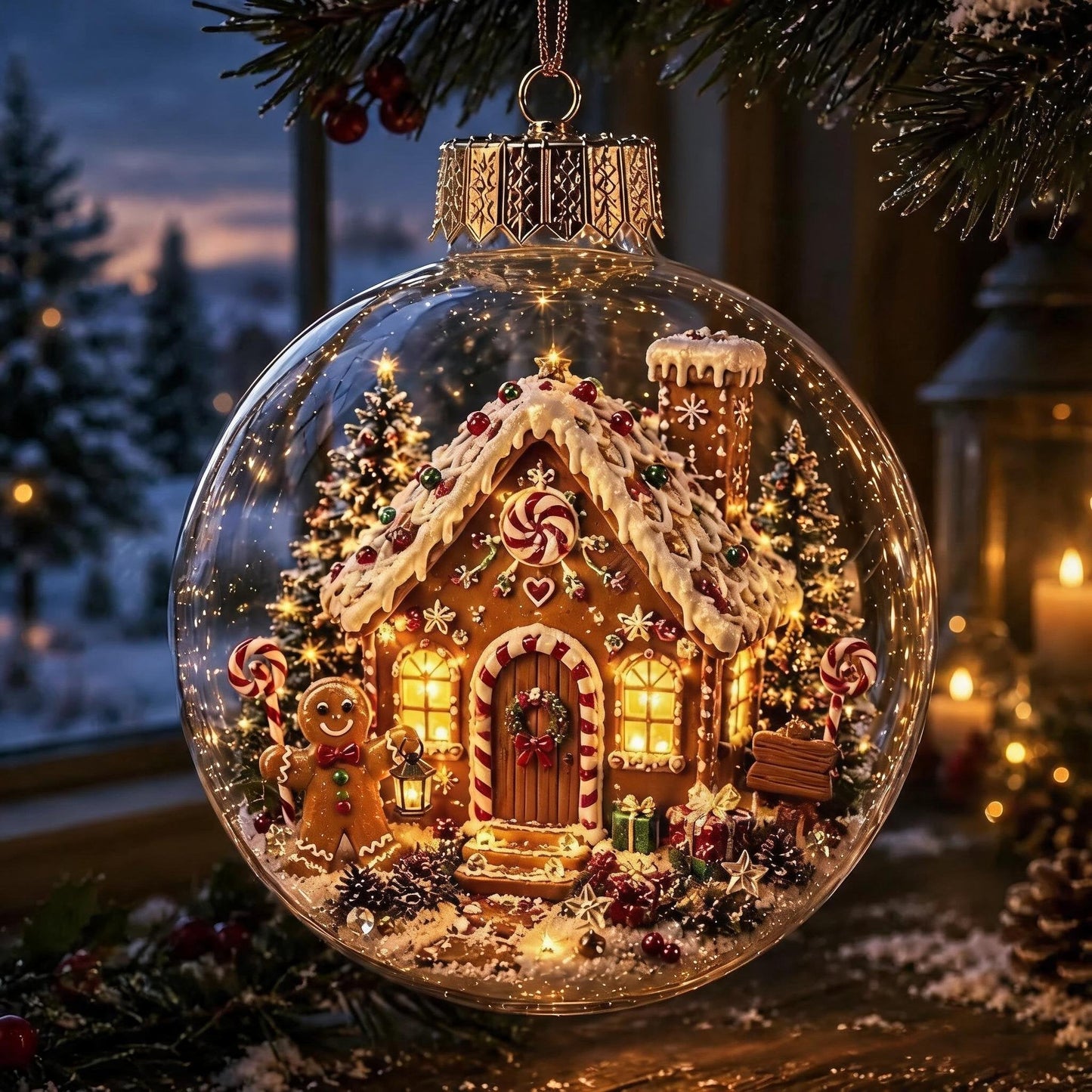 Glowing Christmas Diorama Ornament🎄
