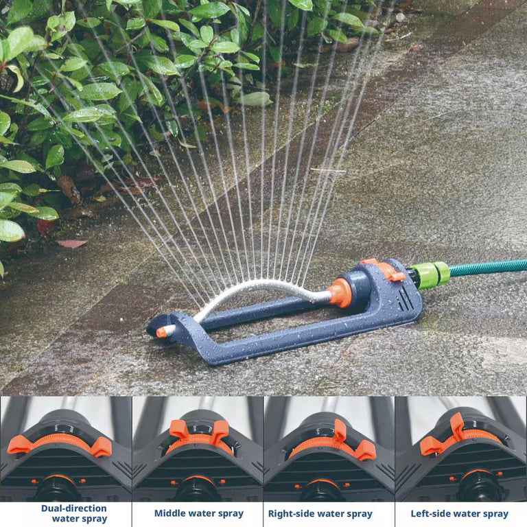 Large Coverage Oscillating Yard Sprinkler (Up to 32ft) - 19 Precision Nozzles with Built-In Unclogging Pin