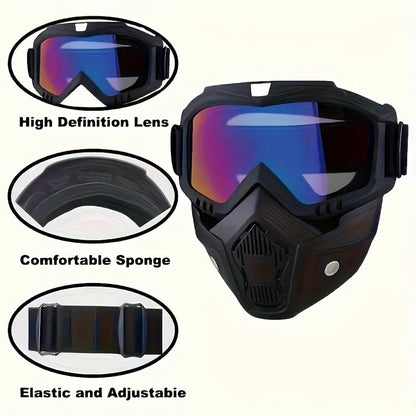 🔥2026 SALE-🛠️Detachable Full Face Goggle Mask🎁