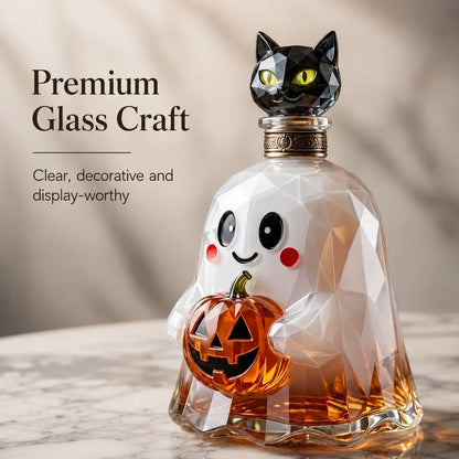 🔥HOT SALE🔥Ghost Pumpkin Halloween Decanter 🎃 Spooky Glass Whiskey Bottle 💥Buy 2 Get Free Shipment💥