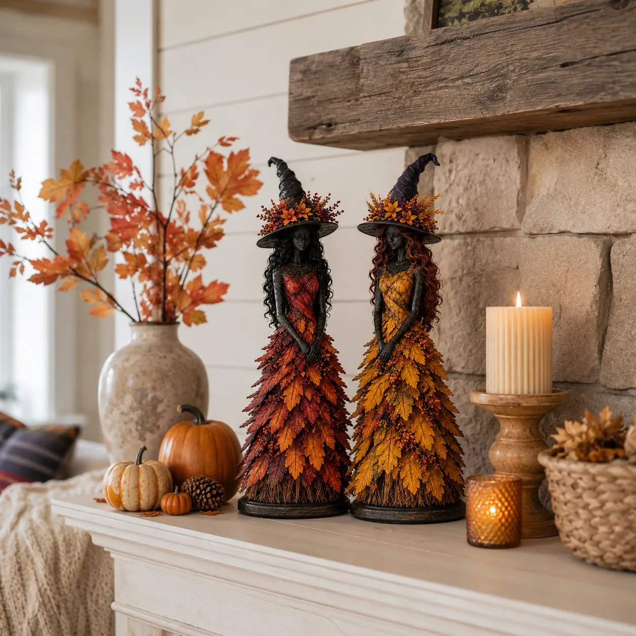 🔥LAST DAY 50% OFF - 🧙‍♀️Enchanted Autumn Witch Figurine (📦Buy 2 Free Shipping)