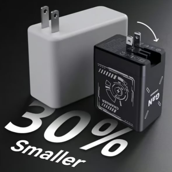 2-in-1 GaN Tkhotpick 3.0  Charger with Retractable Cables