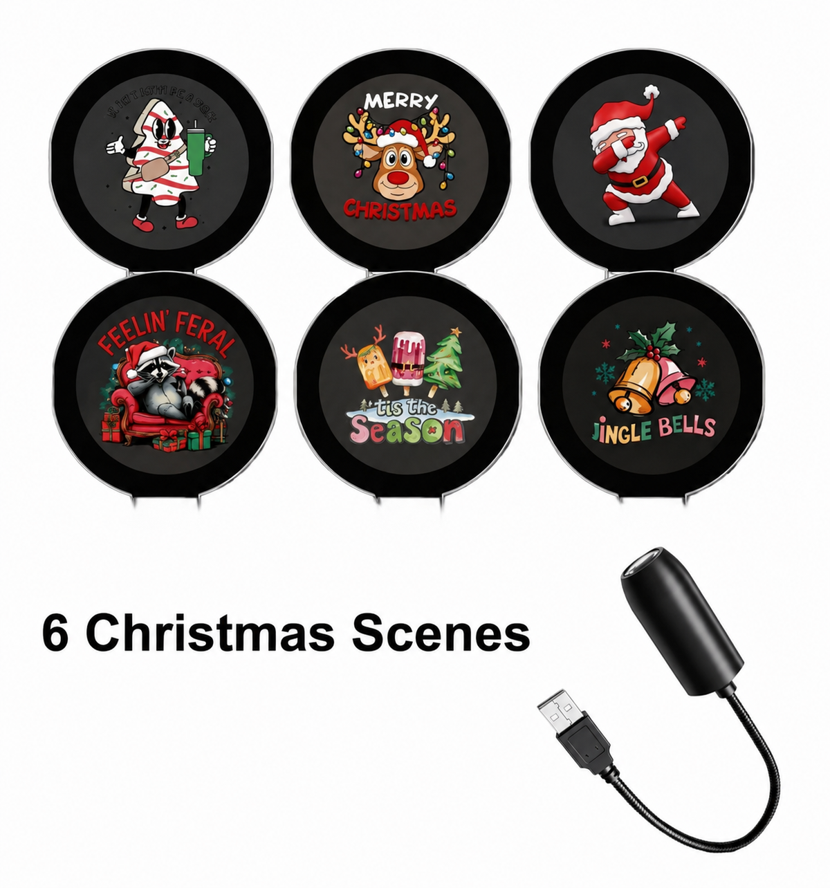 ✨Plug-&-Play HD Christmas Projector – 6 or 10 Festive Scenes(📦Buy 3 Free Shipping)