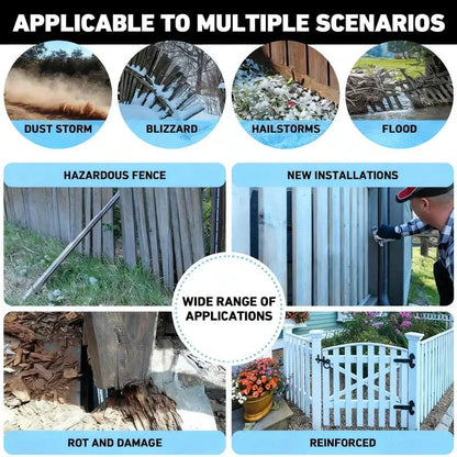 🛠️ Saker Fence Post Repair Kit