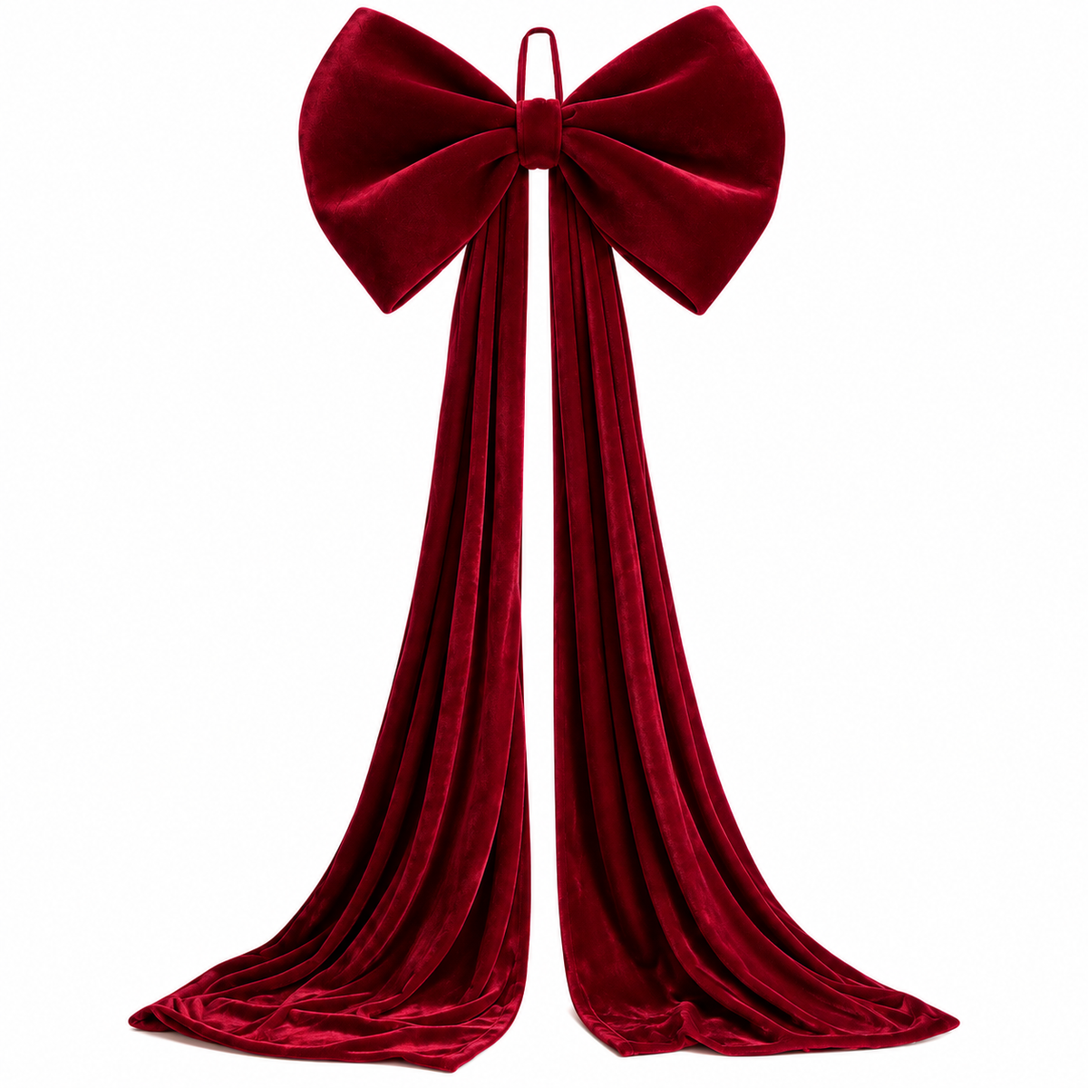 Velvet Christmas Tree Topper Bow, Large Bow for Christmas Tree Decorations