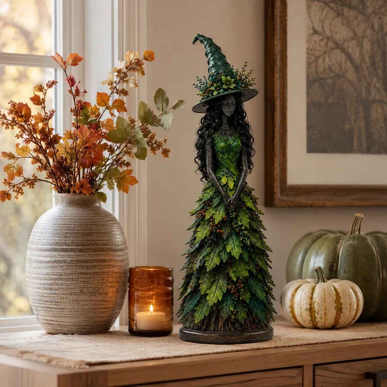 🔥LAST DAY 50% OFF - 🧙‍♀️Enchanted Autumn Witch Figurine (📦Buy 2 Free Shipping)