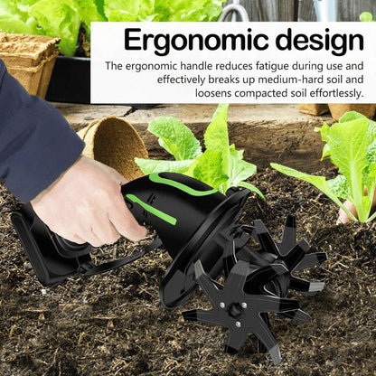 Trovehand™ Multifunctional 2-in-1 Cordless Tiller & Cultivator with Telescopic Pole