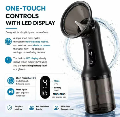 👂Electric Ear Wax Removal Kit, Safe Gentle Ear Irrigation Cleaner Tool with 4 Pressure Settings, LED Display, IPX7 Waterproof Dual-Chamber Ear Care Device | Free Shipping