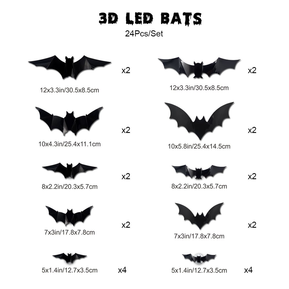 🎃 HALLOWEEN EARLY BIRD SALE✨Halloween LED Bat Night Light Wall Decor🦇
