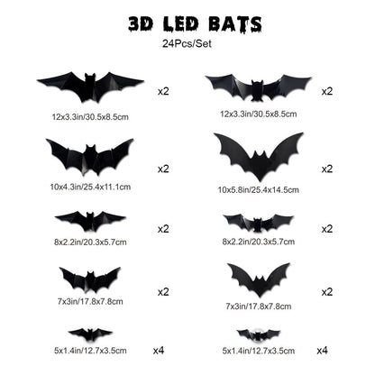 🎃 HALLOWEEN EARLY BIRD SALE✨Halloween LED Bat Night Light Wall Decor🦇