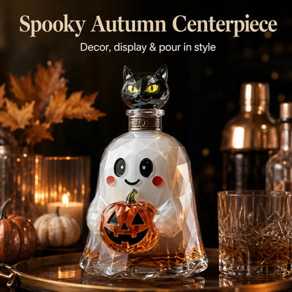 🔥HOT SALE🔥Ghost Pumpkin Halloween Decanter 🎃 Spooky Glass Whiskey Bottle 💥Buy 2 Get Free Shipment💥