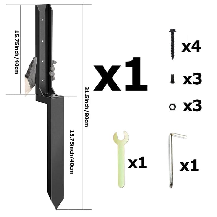 🛠️ Saker Fence Post Repair Kit
