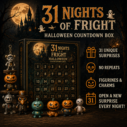 🔥 Last Day 50% OFF  🎃 Nights of Fright Halloween Countdown Box  👻✨