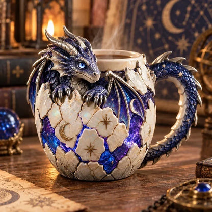 ⏳ Last Day 48% OFF – 🐉 Sculpted Dragon Mug Collection | 6 Fantasy Realm Designs with Raised 3D Dragon Details ☕