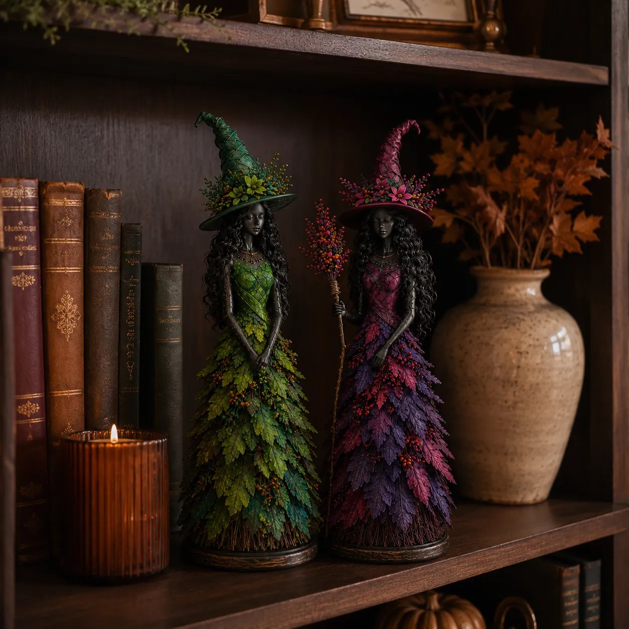 🔥LAST DAY 50% OFF - 🧙‍♀️Enchanted Autumn Witch Figurine (📦Buy 2 Free Shipping)