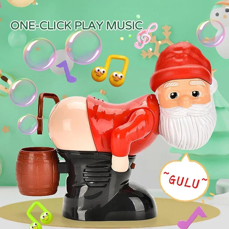 🏆 Limited-time 50% Off! 🎅ready For Christmas!🎄funny Santa Bubble Blowing Machine – Music, Lights & Christmas Bubble Fun