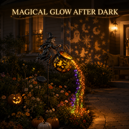 Halloween Early Bird Special Sale 49% OFF-🧙‍♀️Halloween Witch Cauldron Garden Light