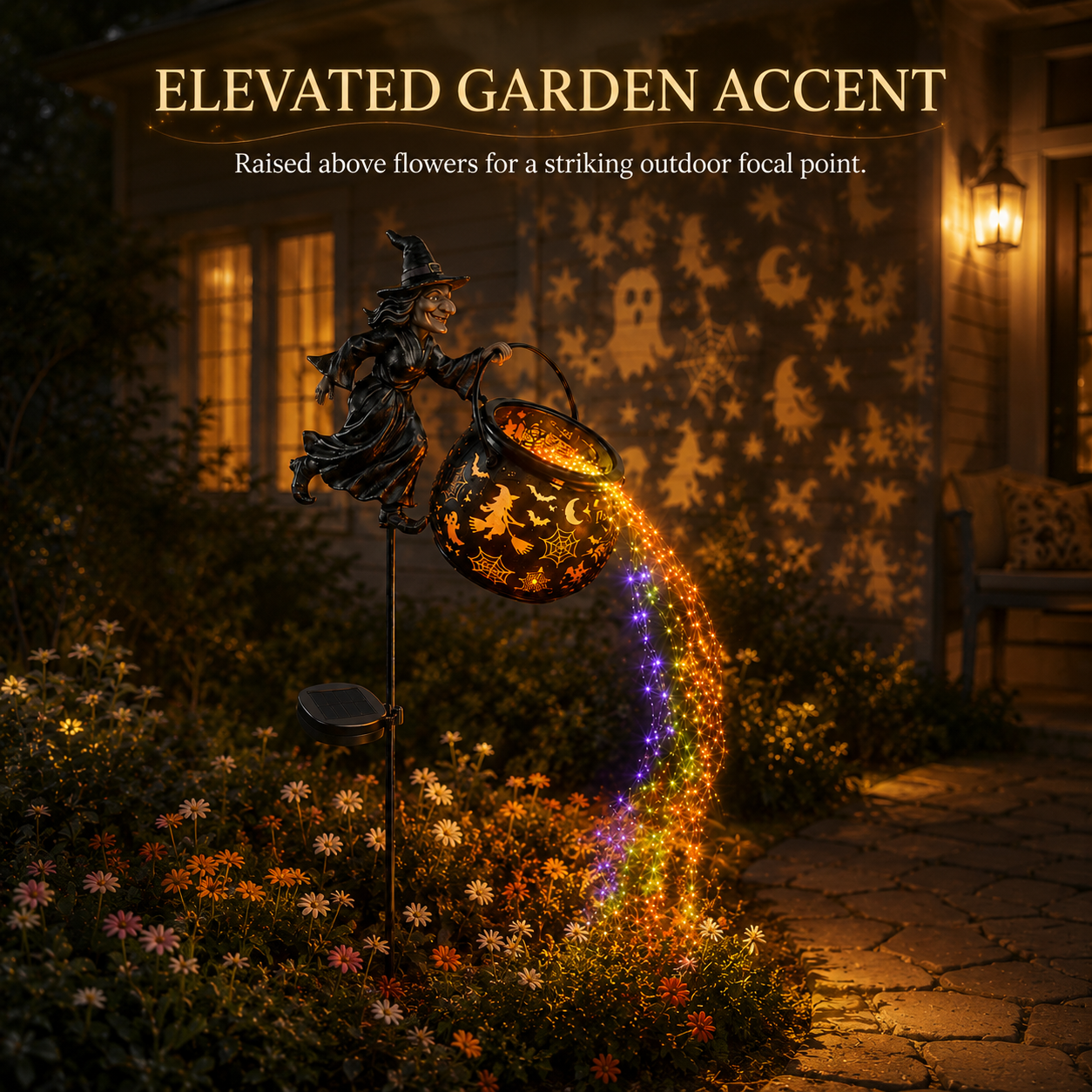 Halloween Early Bird Special Sale 49% OFF-🧙‍♀️Halloween Witch Cauldron Garden Light