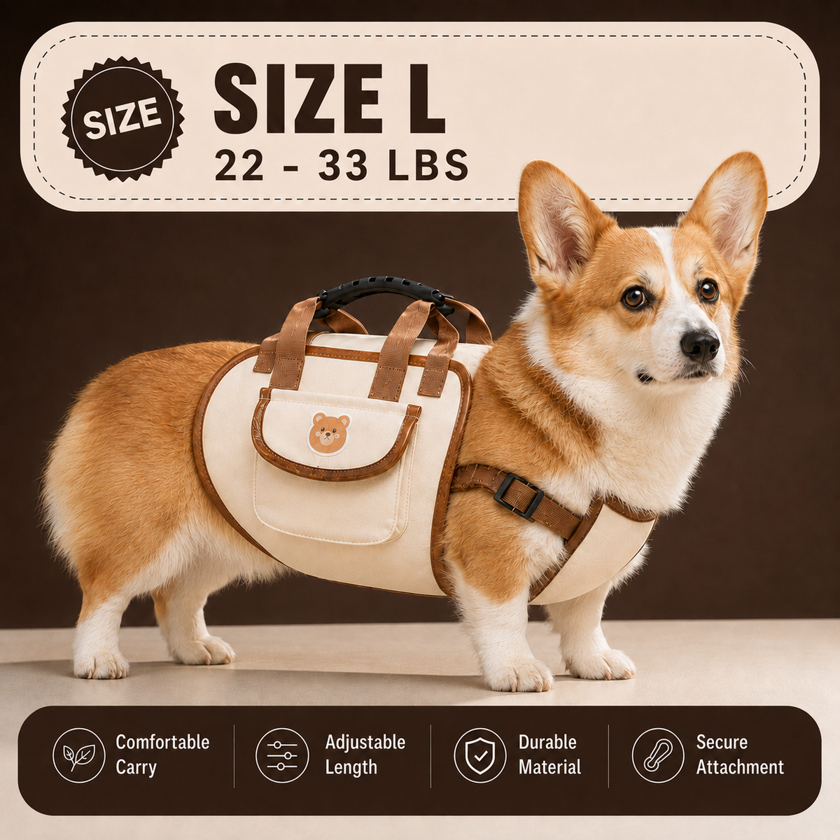 🐾 Hands-Free Pet Carrier Backpack with Adjustable Shoulder Strap
