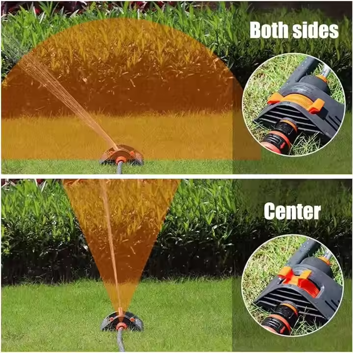 Large Coverage Oscillating Yard Sprinkler (Up to 32ft) - 19 Precision Nozzles with Built-In Unclogging Pin