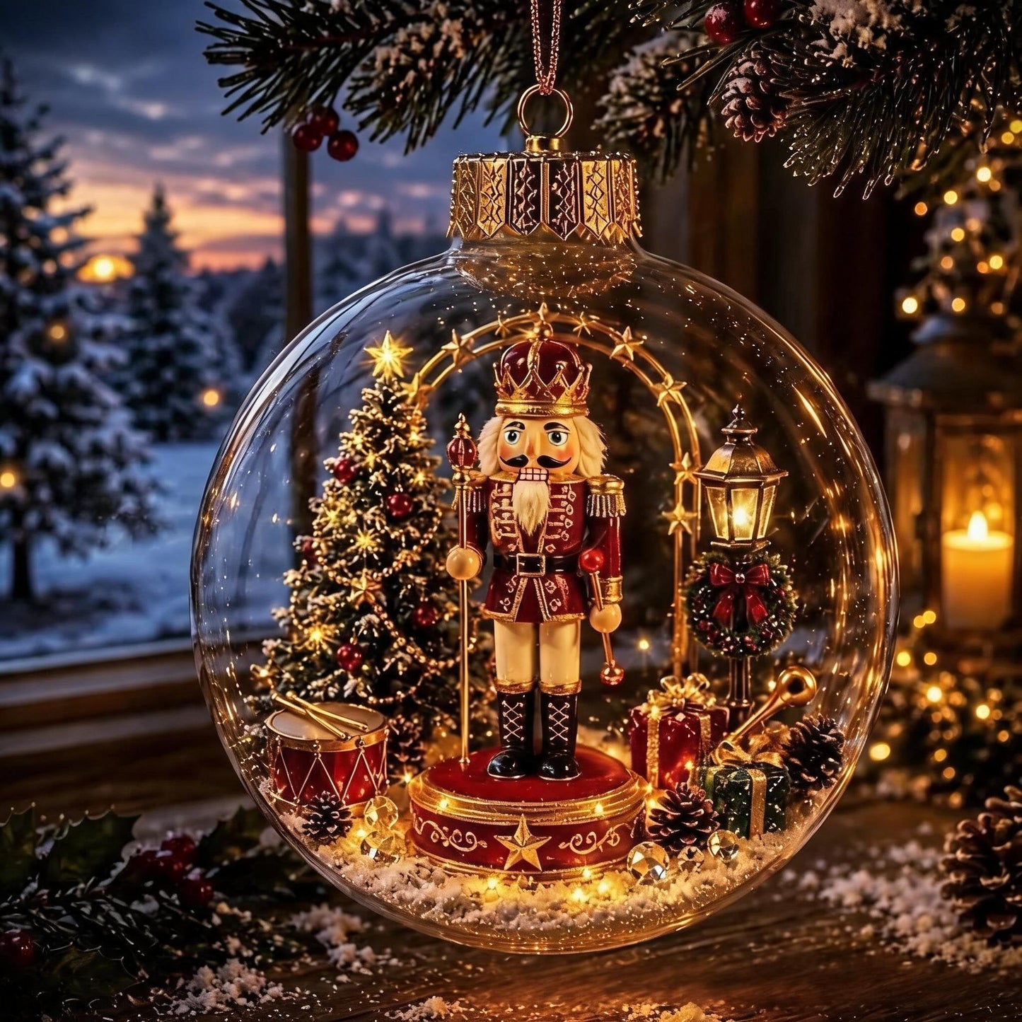 Glowing Christmas Diorama Ornament🎄