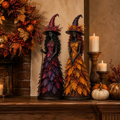 🔥LAST DAY 50% OFF - 🧙‍♀️Enchanted Autumn Witch Figurine (📦Buy 2 Free Shipping)