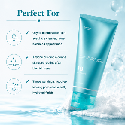 Azelaic Acid Gummy Whip Cleanser with Niacinamide for Pore Cleansing