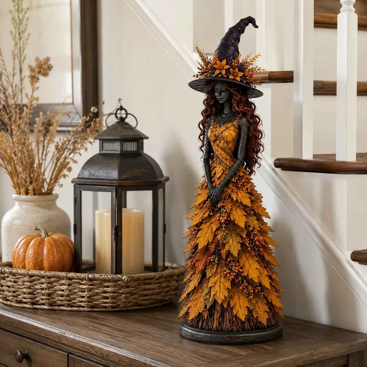 🔥LAST DAY 50% OFF - 🧙‍♀️Enchanted Autumn Witch Figurine (📦Buy 2 Free Shipping)