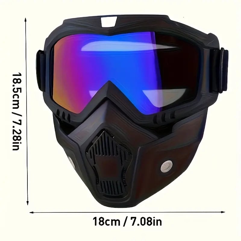 🔥2026 SALE-🛠️Detachable Full Face Goggle Mask🎁