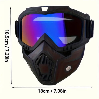 🔥2026 SALE-🛠️Detachable Full Face Goggle Mask🎁