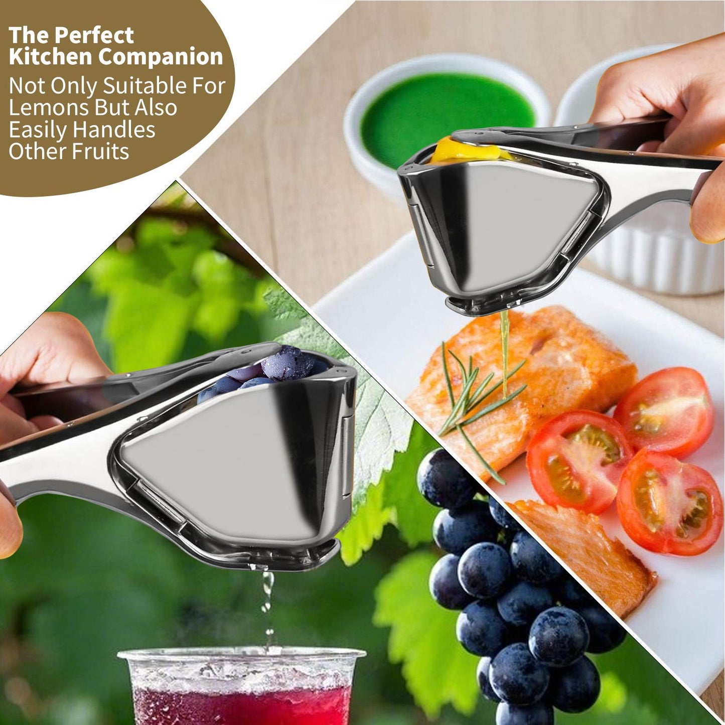 👍Citrus Squeezer | Zinc Alloy or PP – Handheld Juicer for Lemons, Limes & Oranges 🍋