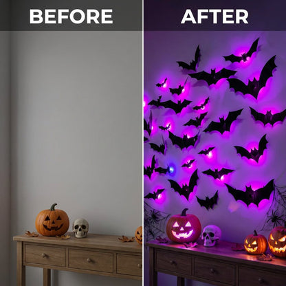 🎃 HALLOWEEN EARLY BIRD SALE✨Halloween LED Bat Night Light Wall Decor🦇