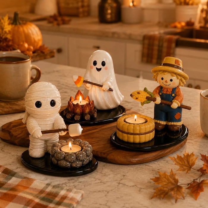 🔥CLEARANCE SALE💥Halloween Campfire Tealight Holder
