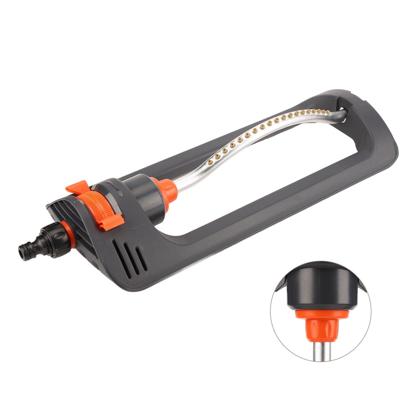 Large Coverage Oscillating Yard Sprinkler (Up to 32ft) - 19 Precision Nozzles with Built-In Unclogging Pin