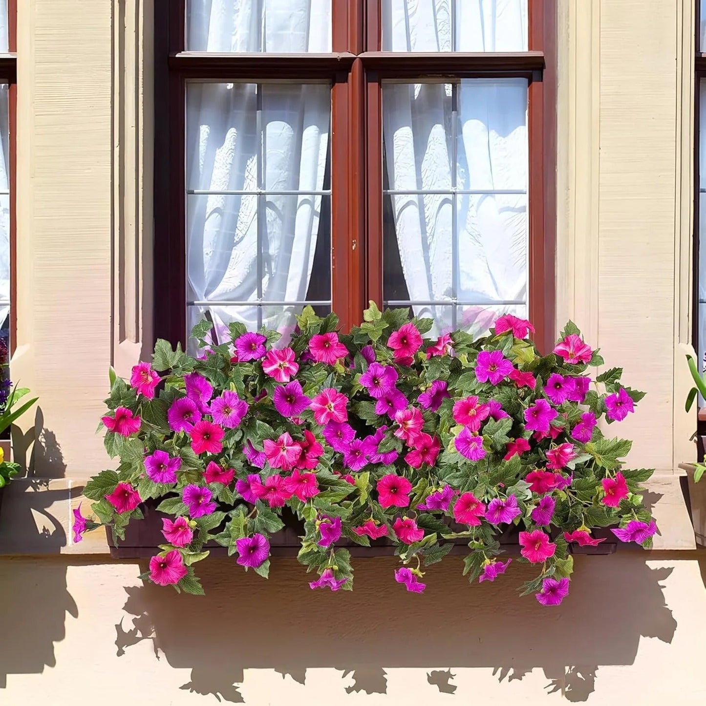 Last Day 61% OFF🔥 Fade-Proof, UV-Resistant Artificial Petunias – Vibrant, Colorfast Outdoor Flowers for Patio & Garden