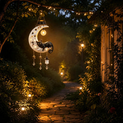 🎃 Halloween Early Bird Sale | 50% OFF Black Cat Moon Solar Lantern