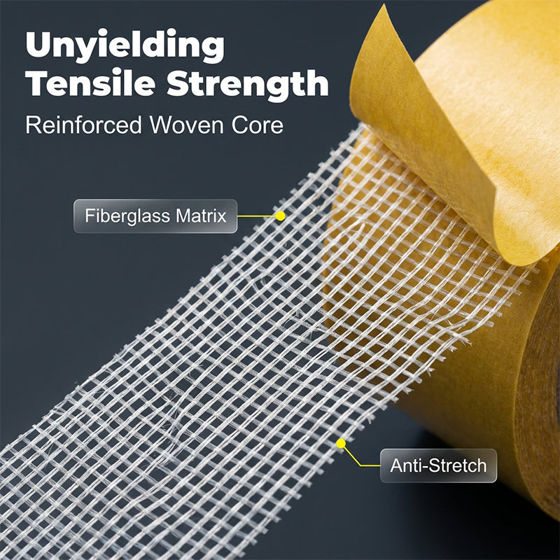 High-tack double-sided mesh tape ready for home projects